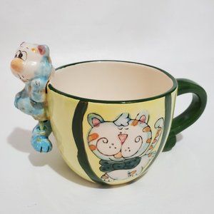 Cat in Shoes Coffee Cup Mug 3D Funny Gift Decor Collectible RARE